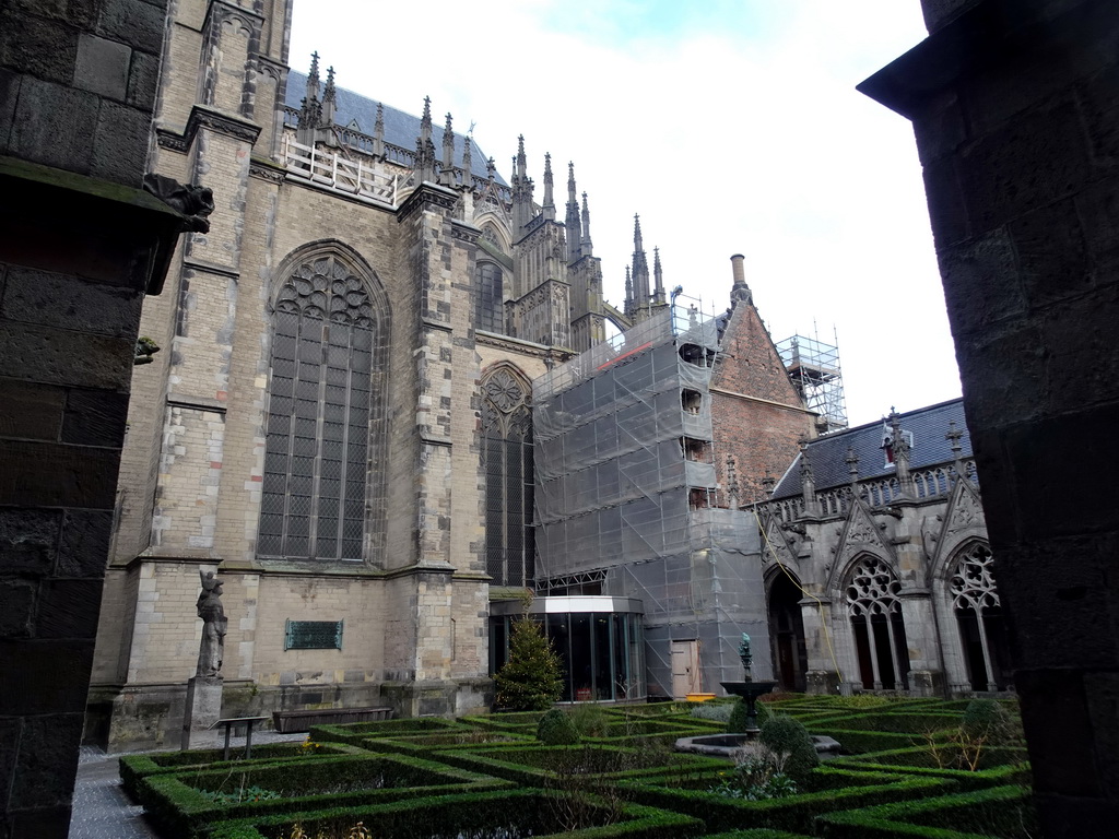 The Domtuin garden and the Domkerk church, viewed from the southwest side