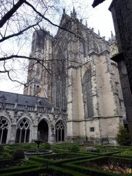 The Domtuin garden and the Domkerk church, viewed from the southeast side