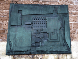 Map of the foundations found at the Domplein square, at the southwest side of the Domkerk church