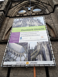 Information on the restoration of the Domkerk church, on the north side