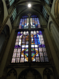 Stained glass windows at the south transept of the Domkerk church