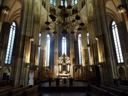 Nave, apse and altar of the Domkerk church