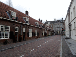 The Lange Nieuwstraat street and the front of the Fundatie van Renswoude building