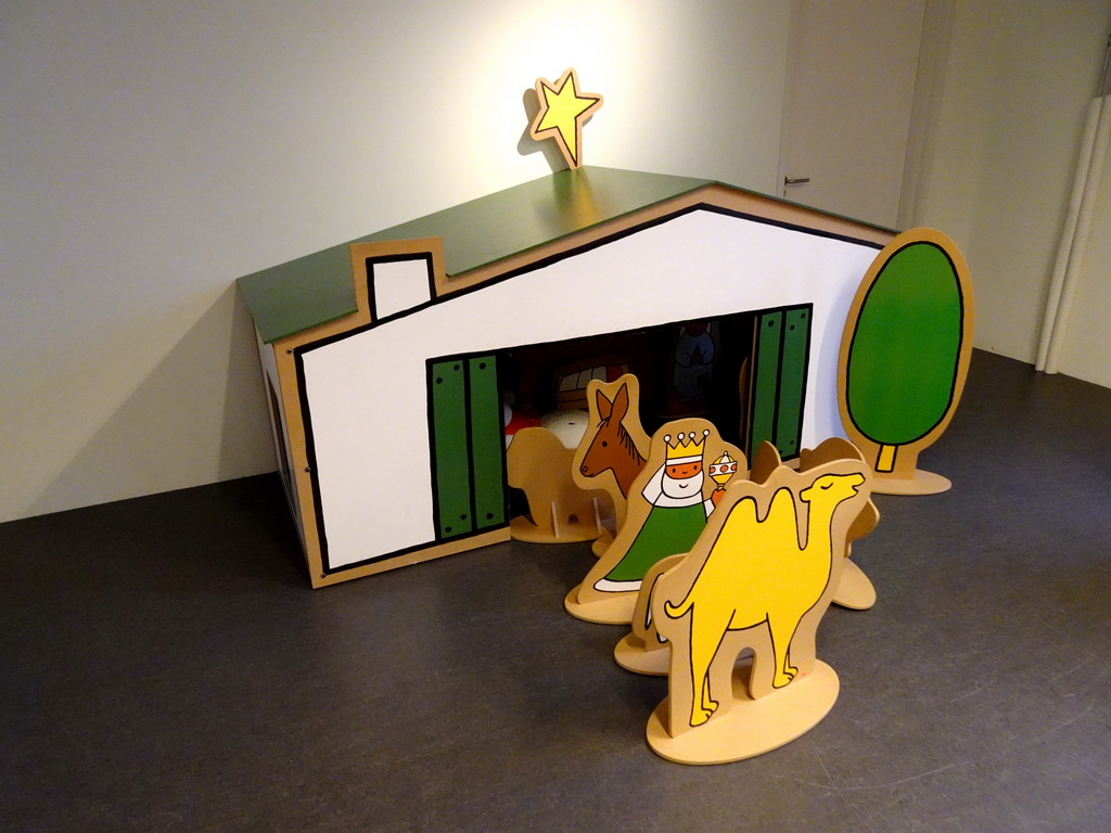 Nativity scene at the Art Room at the upper floor of the Nijntje Winter Museum