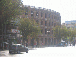 North side of the Plaza de Toros de Valencia bullring at the Carrer de Xàtiva street