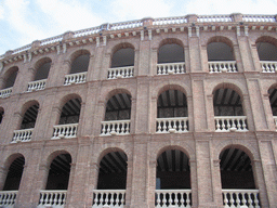 Northwest side of the Plaza de Toros de Valencia bullring at the Carrer d`Alacant street