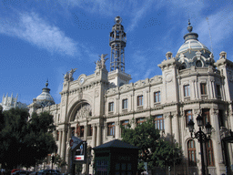 Front of the Post Office at the Plaça de l`Ajuntament square