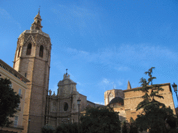 South side of the Valencia Cathedral at the Plaça de la Reina square