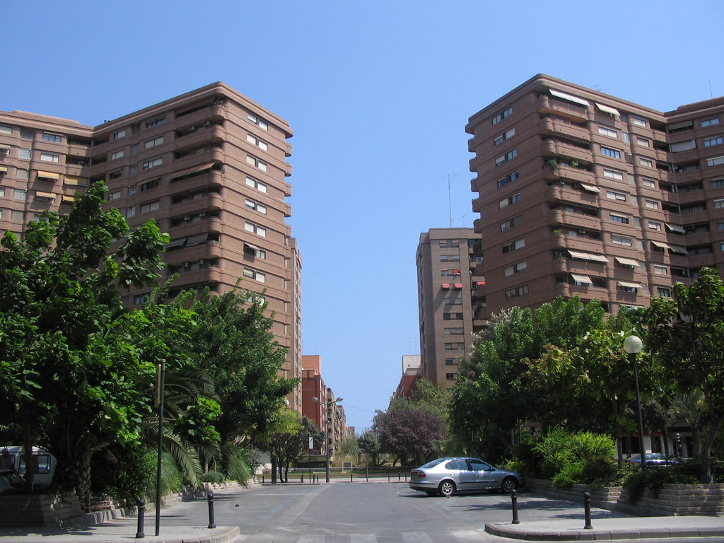 Buildings at the Avinguda d`Aragó street