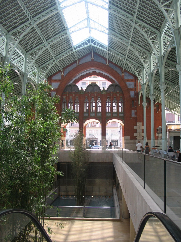 Interior of the Mercado de Colón market