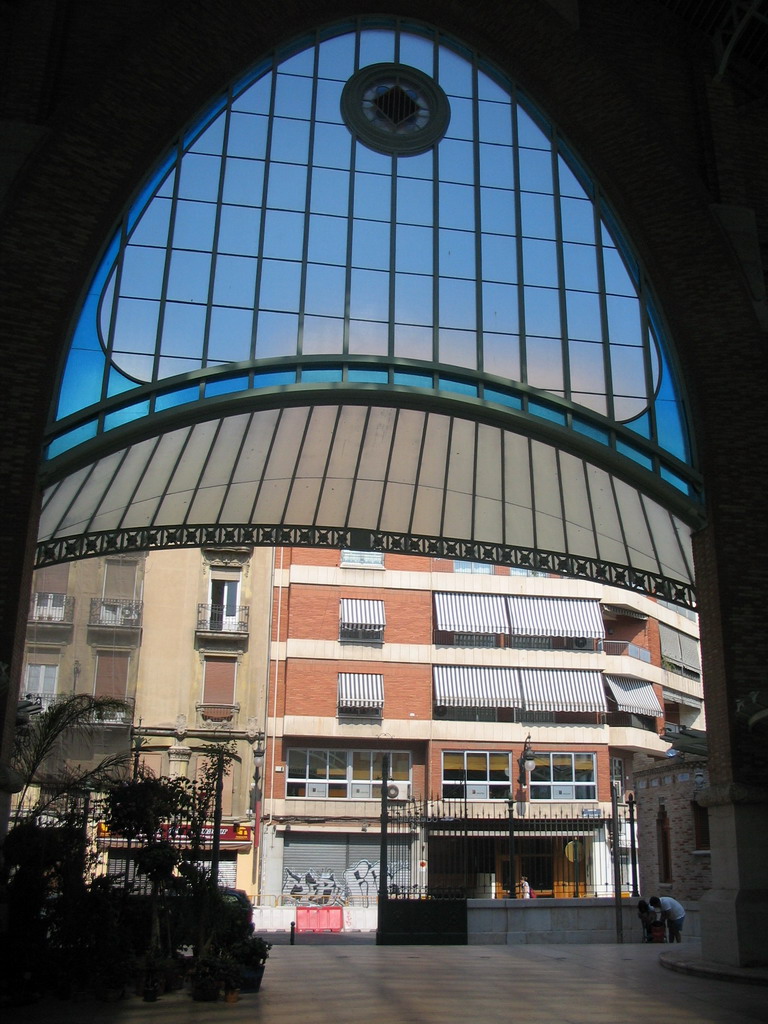 Interior of the east side of the Mercado de Colón market