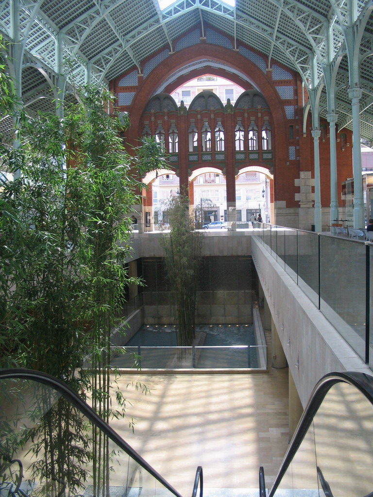 Interior of the Mercado de Colón market