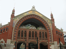 West side of the Mercado de Colón market at the Carrer de Jorge Juan street