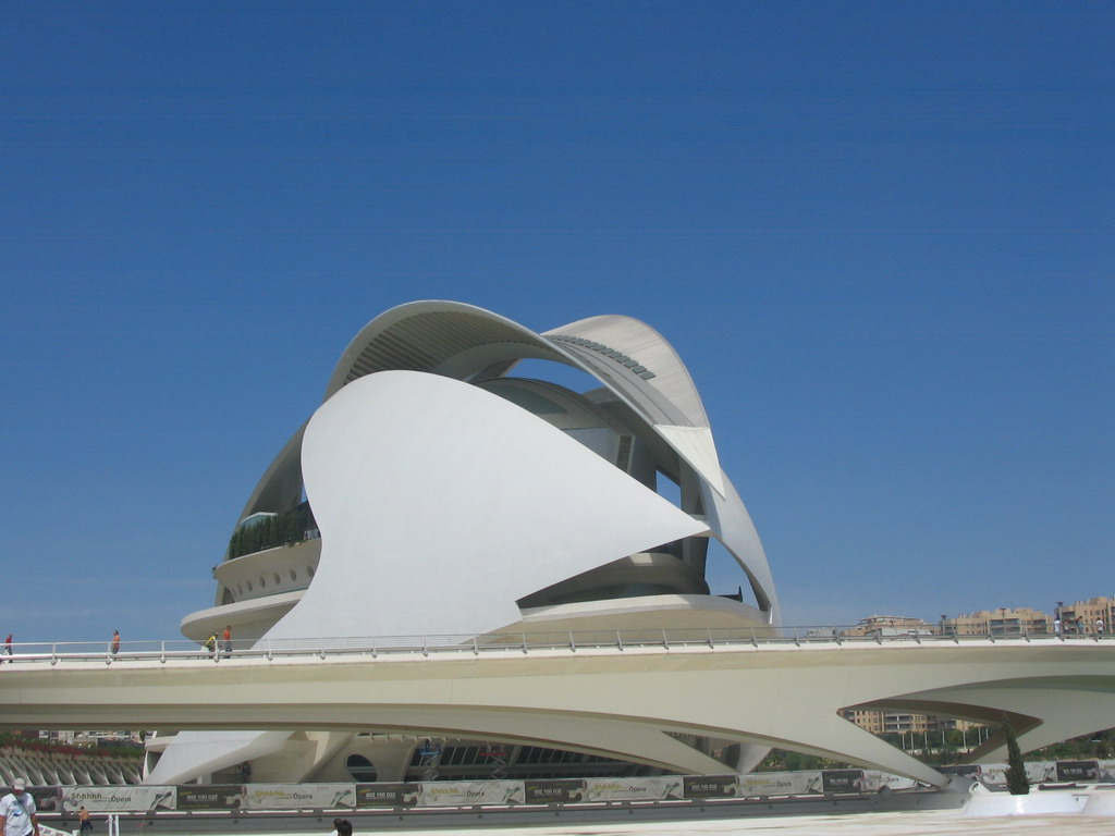 The Palau de les Arts Reina Sofia art center at the Ciudad de las Artes y las Ciencias complex