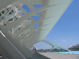 Southwest side of the Museu de les Ciències Príncipe Felipe museum at the Ciudad de las Artes y las Ciencias complex