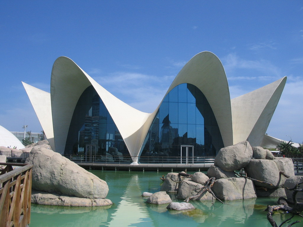 The Submarine Restaurant at the Oceanogràfic aquarium at the Ciudad de las Artes y las Ciencias complex