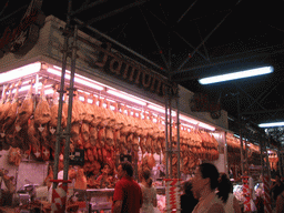 Meat at a food stall at the Mercado Central market