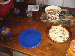 Lunch in our apartment in the suburbs