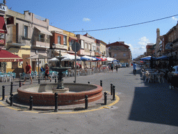 The Plaça de la Sequiota square with a fountain at the El Palmar neighbourhood