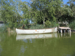 Boat on the Albufera lagoon, viewed from our tour boat