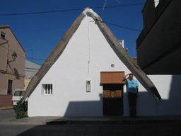 Tim in front of a house at the south side of the city