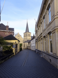 The Kerkstraat street and the Church of St. Nicolas and St. Barbara