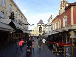 The Grotestraat Centrum street and the Geulpoort gate