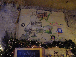Wall drawing of VVV Zuid-Limburg at the Municipal Cave