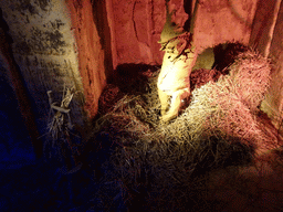 Sand sculpture of Rumpelstiltskin, at the Winter Wonderland Valkenburg at the Wilhelmina Cave