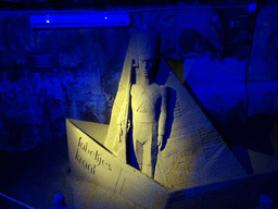 Sand sculpture of the Fabeltjeskrant, at the Winter Wonderland Valkenburg at the Wilhelmina Cave