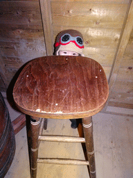 Max at the chalet at the Winter Wonderland Valkenburg at the Wilhelmina Cave