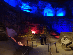 Sand sculptures at the Winter Wonderland Valkenburg at the Wilhelmina Cave