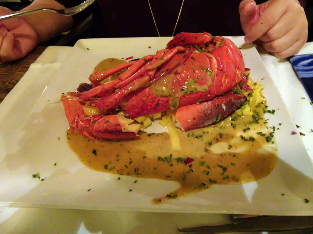 Lobster at Restaurant Bombarino