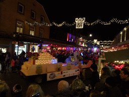 Christmas parade at the Berkelstraat street, by night