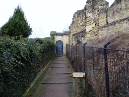 South entrance to the ruins of Valkenburg Castle, at the Van Meijlandstraat street