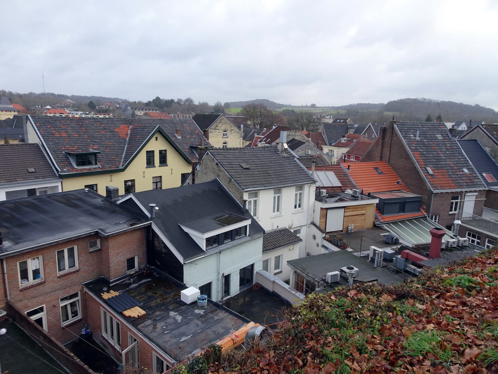 The town center, viewed from the entrance to the ruins of Valkenburg Castle
