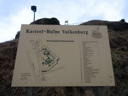 Map of the ruins of Valkenburg Castle