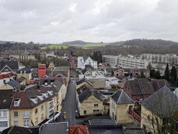 The east side of town, viewed from the viewing point at the east side of the ruins of Valkenburg Castle