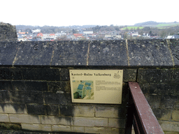 The Former Drawbridge at the ruins of Valkenburg Castle, with explanation