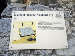 Explanation on the Second Room with a Well at the ruins of Valkenburg Castle