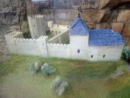 Scale model of Stage III of the construction of Valkenburg Castle, at the Knight`s Hall at the ruins of Valkenburg Castle