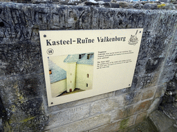 Explanation on the Stair Tower at the ruins of Valkenburg Castle