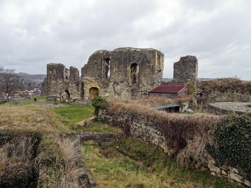 The ruins of Valkenburg Castle, viewed from the Southern Side Wing