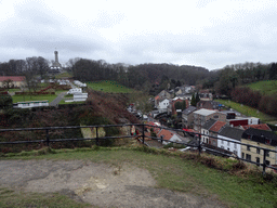 The Wilhelmina Tower, viewed from the Southern Side Wing at the ruins of Valkenburg Castle