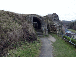 Staircases at the Southern Side Wing at the ruins of Valkenburg Castle