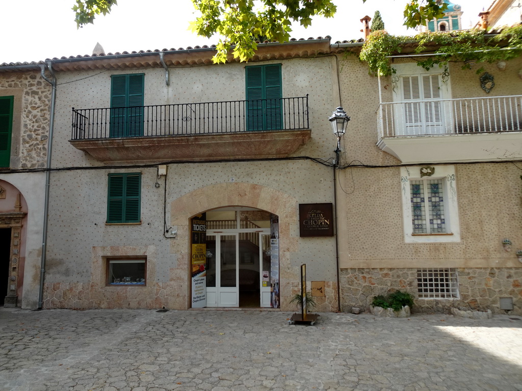 Entrance to the Museum for Frédéric Chopin and George Sand at the Plaça Cartoixa square