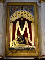 Relief at the apse of the Iglesia dela Cartuja church