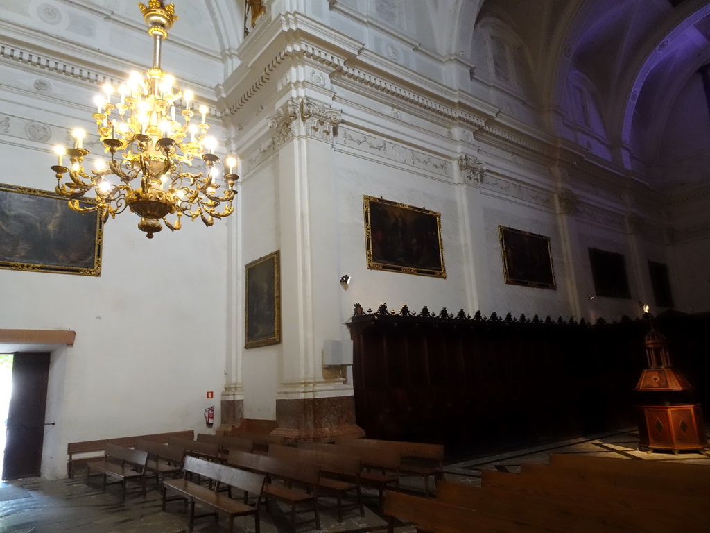 Choir and nave of the Iglesia dela Cartuja church