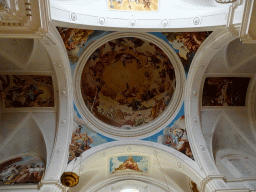 Ceiling of the dome of the Iglesia dela Cartuja church, with the frescos of Manuel Bayeu