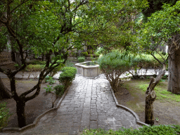 Fountain at the garden of the Carthusian Monastery Valldemossa museum